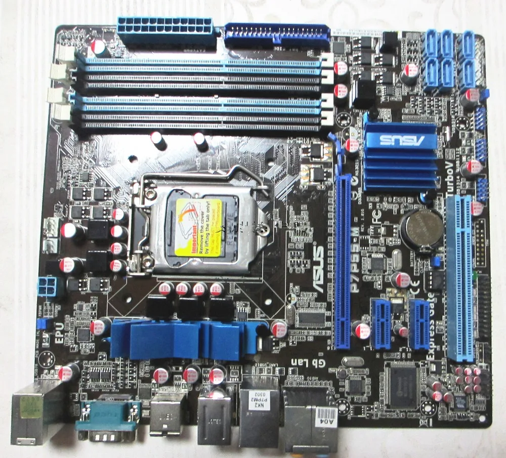 Разъем LGA 1156 для ASUS оригинальная б/у настольная плата Intel H55 материнская