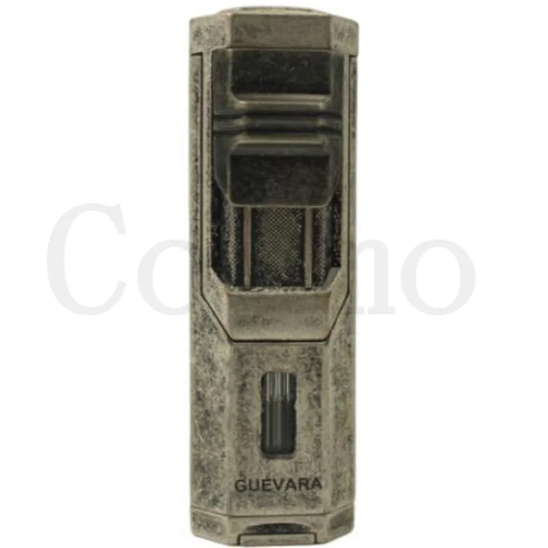 Guevara Новинка ветрозащитная Одиночная Зажигалка для сигары античный факел прямо в