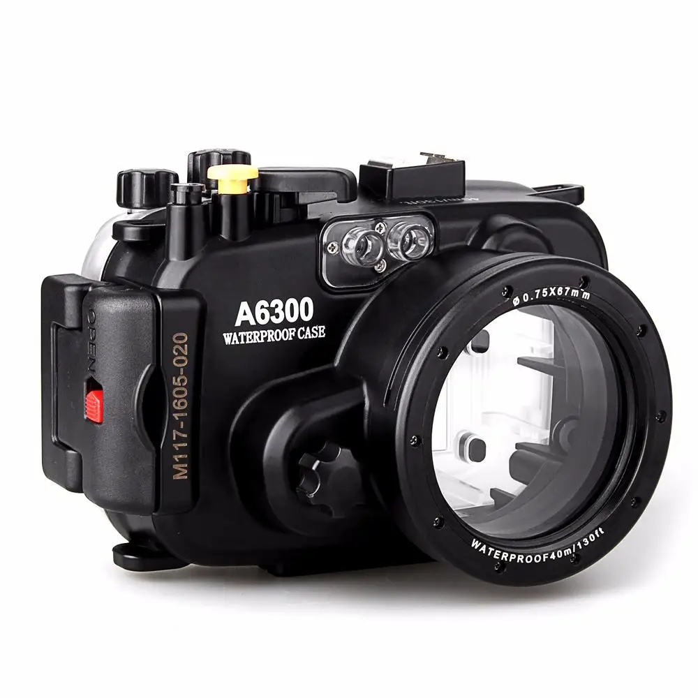 Водонепроницаемый корпус для подводной камеры Meikon 40 м/130 футов Sony A6300 16-50 мм
