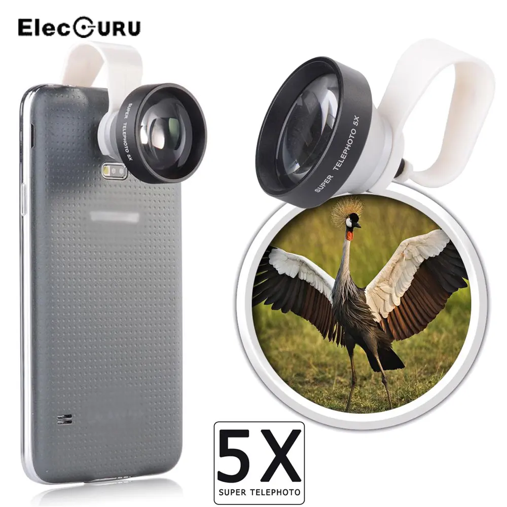 Универсальный смартфон 5X супер телеобъектив для iPhone huawei samsung Xiaomi Мобильный