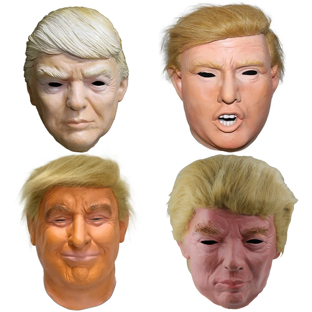 MASCARELLO маска Трампа из натурального латекса с человеческим лицом Дональда для