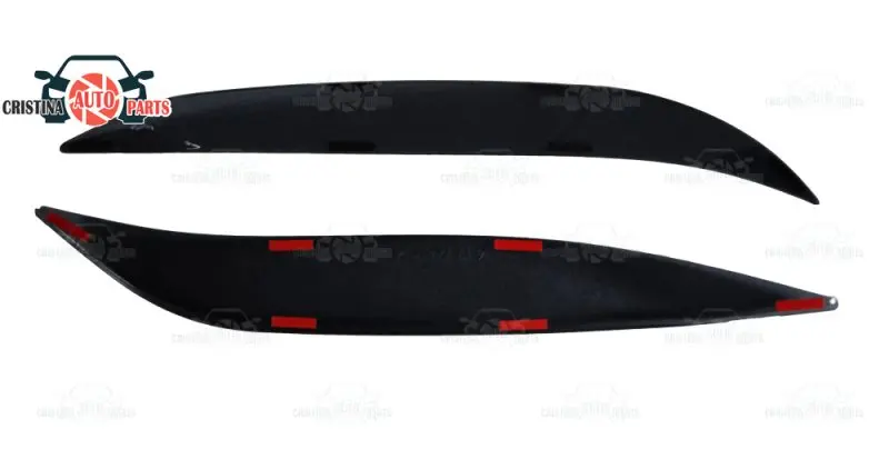 Eyebrows for Chevrolet Aveo T250 2006~2011 headlights cilia eyelash plastic moldings decoration trim car styling molding | Автомобили и