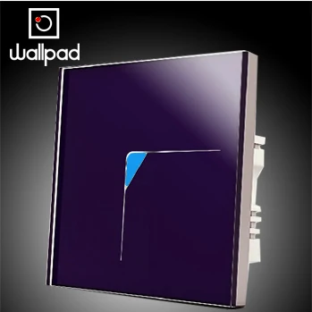 1 Набор 2 способа оптовая продажа Wallpad роскошный фиолетовый настенный выключатель