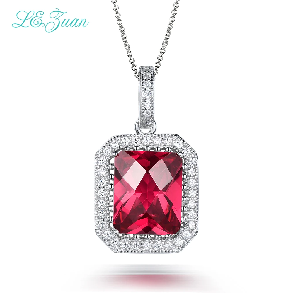 Женское ожерелье из серебра 925 пробы с рубином 5 52 карата|pendants for women|pendant necklacefine