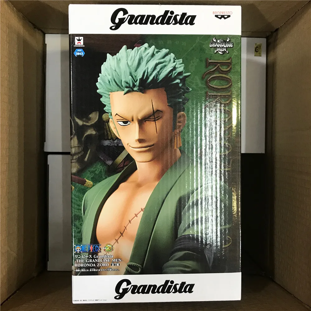 Оригинальный Banpresto one piece OP Grandista The Grandline для мужчин Roronoa Zoro фигурку ПВХ модель