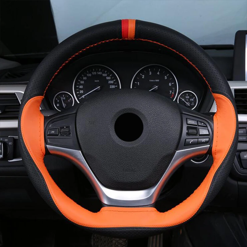 ZHIHUI DIY car steering wheel cover covers for MINI COOPER COUNTRYMAN CLUBMAN CABRIO JOHN WORK styling | Автомобили и мотоциклы