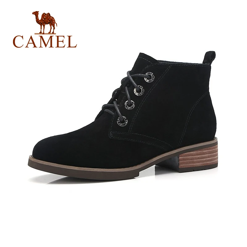 CAMEL/2018 ботинки женская обувь модная британский стиль ботильоны на плоской