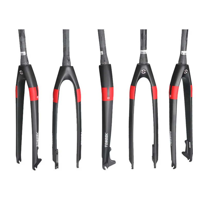 Toseek Full Carbon Fiber Mountain Bike Fork Hard Fit Disc Brake Grey Matte 1-1/8 28.6mm Bicicleta 26ER 27.5ER 29ER | Спорт и