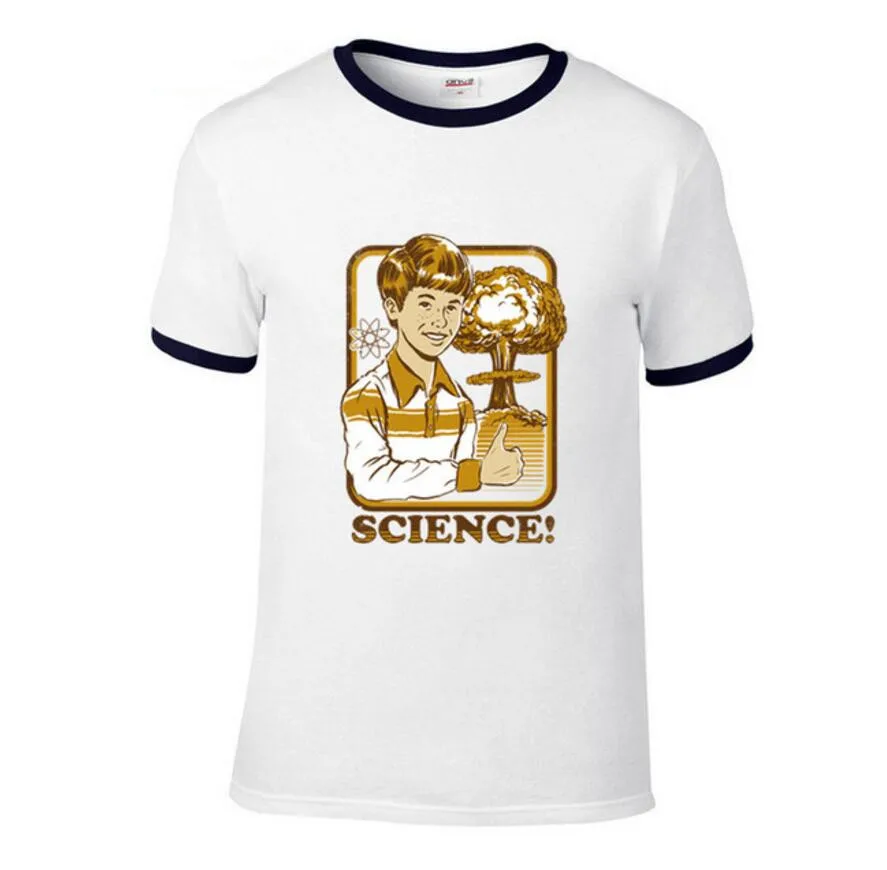 Винтажная Новинка футболка для мужчин Science sci fi футболки Geek relativity Теория большого