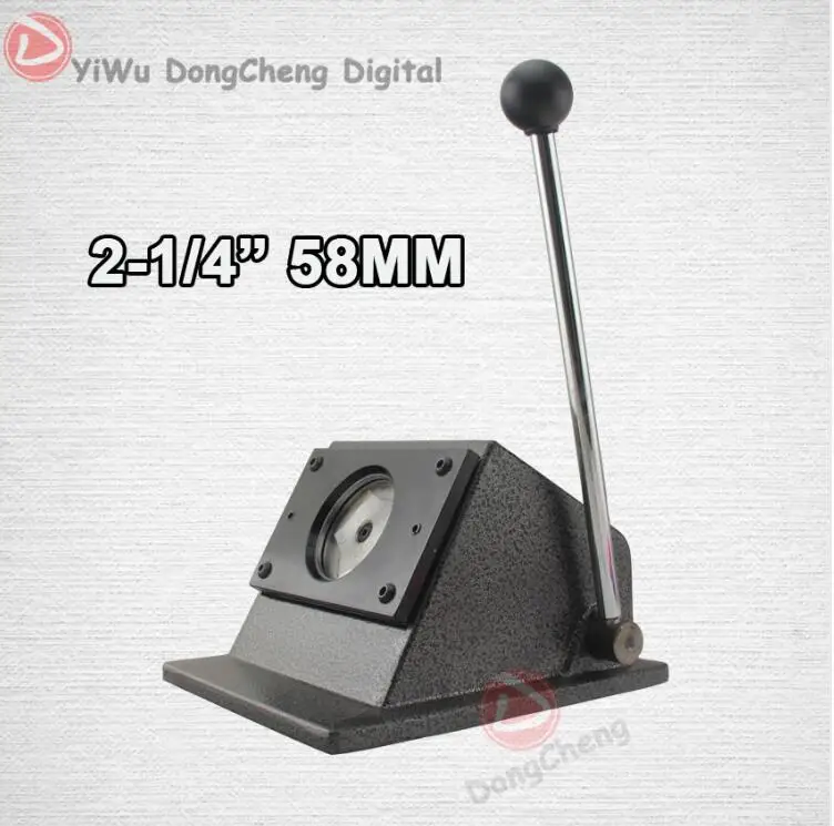 58MM Sales Package 58mm Badge Making Machine + Metal Pin Button +Cutter+Keychaine Material+Hanger |