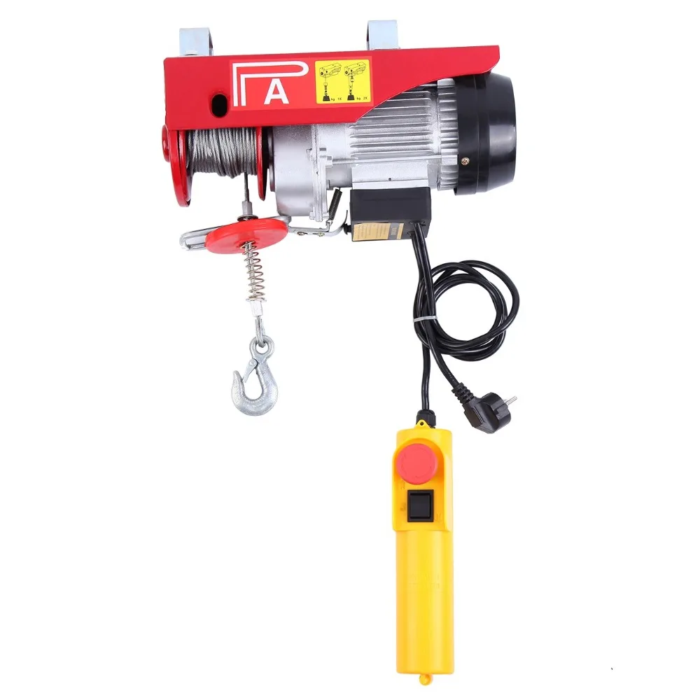 Mini Electric Hoist Winch Crane 200kg Lifting Motor Rope W/ Wireless Remote Control | Инструменты
