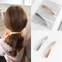 woman simple all in one elegant metal spring hair clip easy match all hair style horse tail clip girls hair accessories