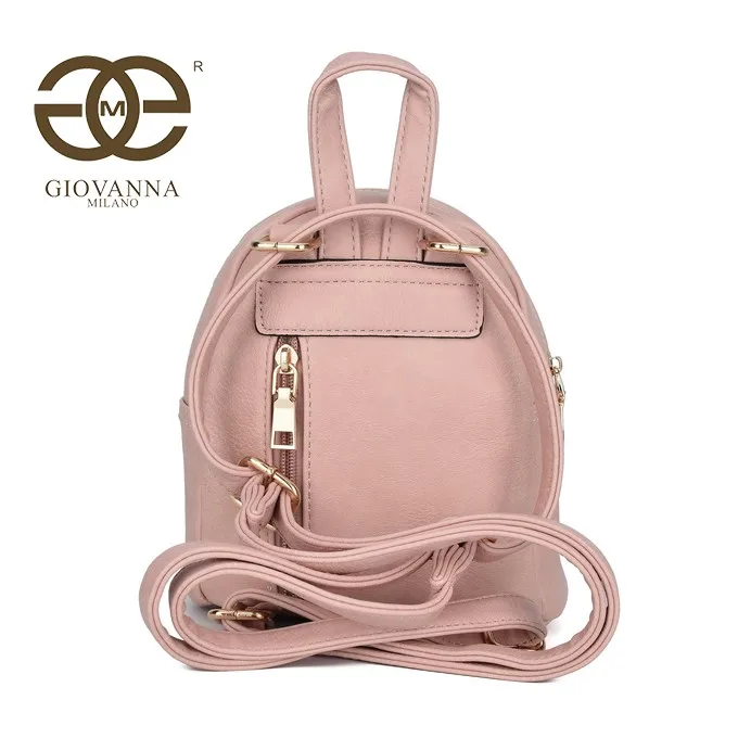 Women small convertible backpack school shoulder bags with front pocket solid PU luxury famous brand design HLLS67 | Багаж и сумки