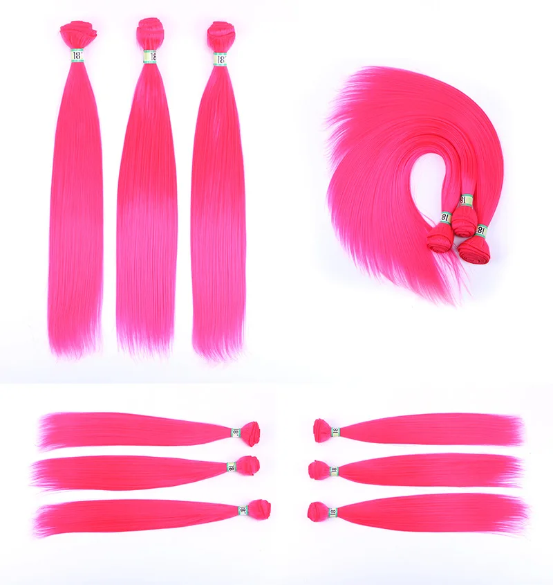 Similler один Комплект 18 дюймов прямо высокая Температура Волокно Синтетические