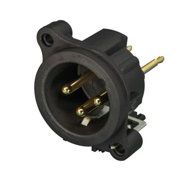 2 шт. NEUTRIK Cannon XLR + Золотая булавка сиденье Мужской разъем для аудио усилитель dac