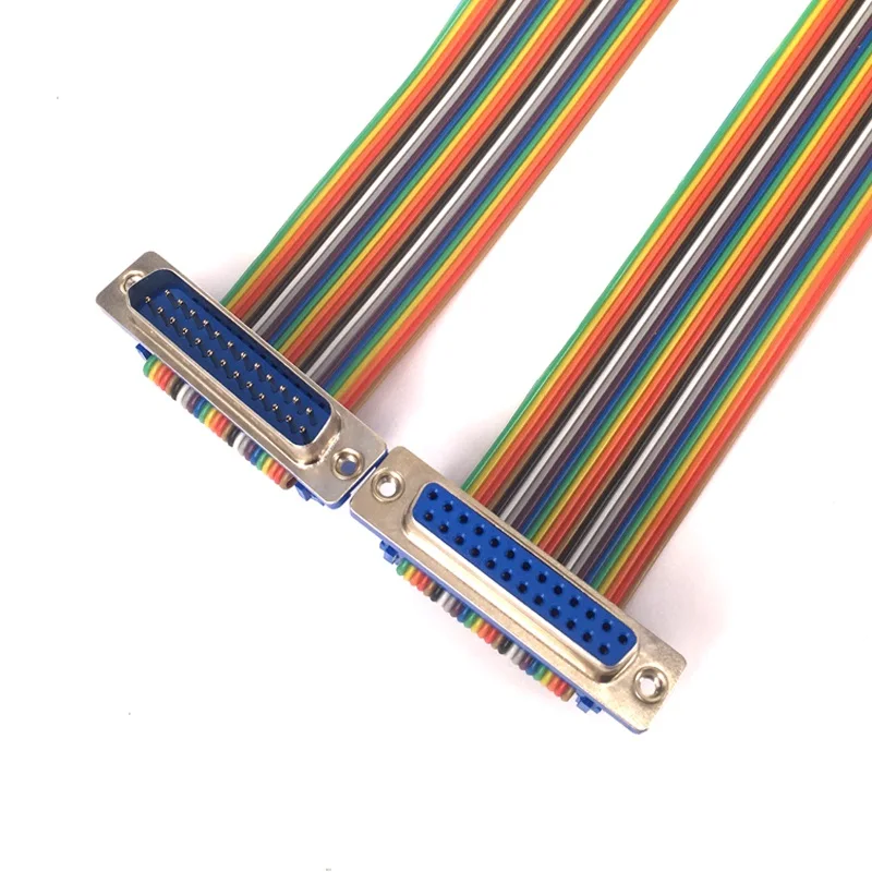 DIDC DB25 контактный ленточный кабель плоский с разъемом типа Папа мама и папа DR25