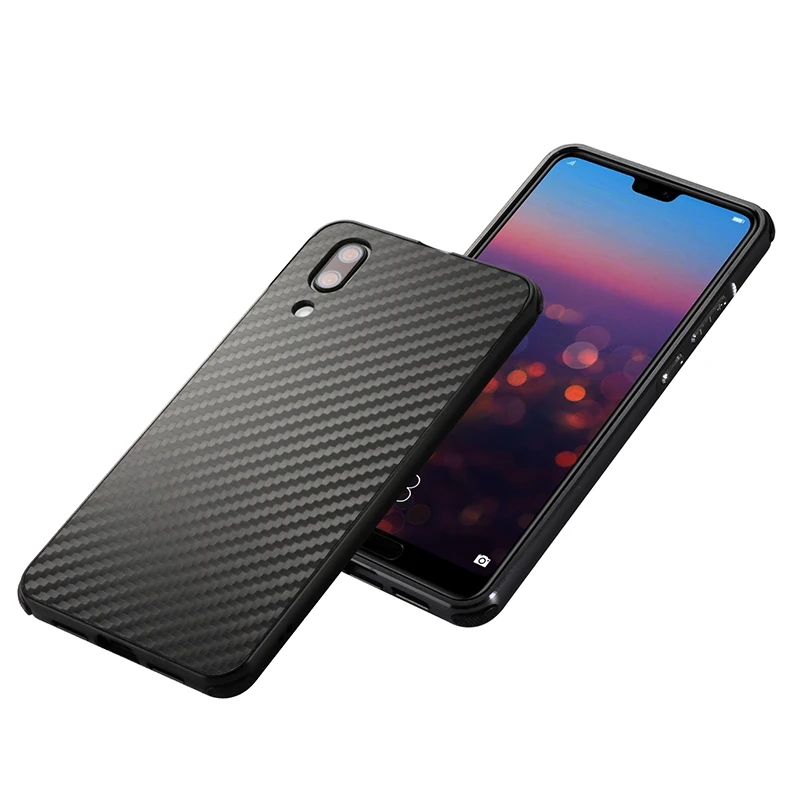 Роскошный металлический чехол для Huawei P20 Lite алюминиевая рамка и задняя крышка из