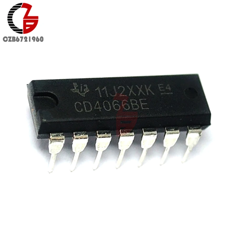 100 шт. CD4066BE CD4066 DIP-14 TI CMOS QUAD Двусторонний переключатель IC | Обустройство дома