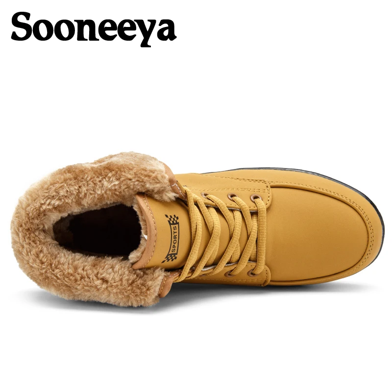 Sooneeya High Top Quality Ankle Boots Women Plush Fur Fashion Short Boot Woman Wedege Creepers Suede Platform Bota Feminina | Обувь