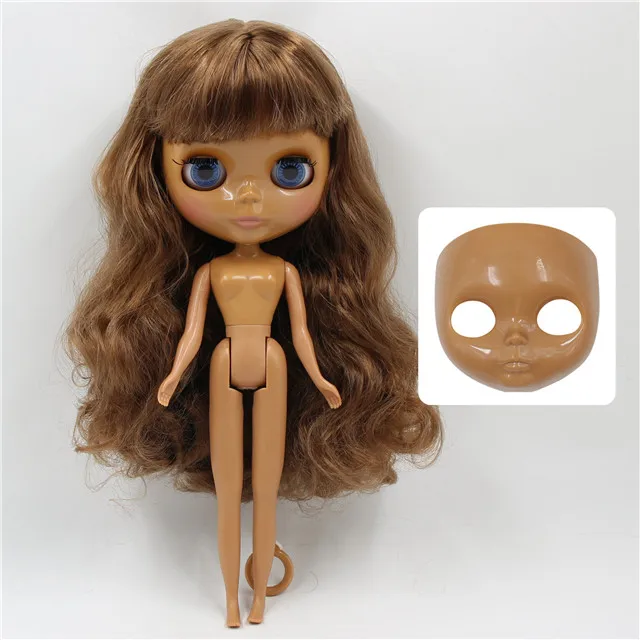 normal body doll Заводская кукла blyth 1/6 bjd нормальное/шарнирное тело 30 см, руки AB и Лицевая панель как подарки - Цвет: normal body doll