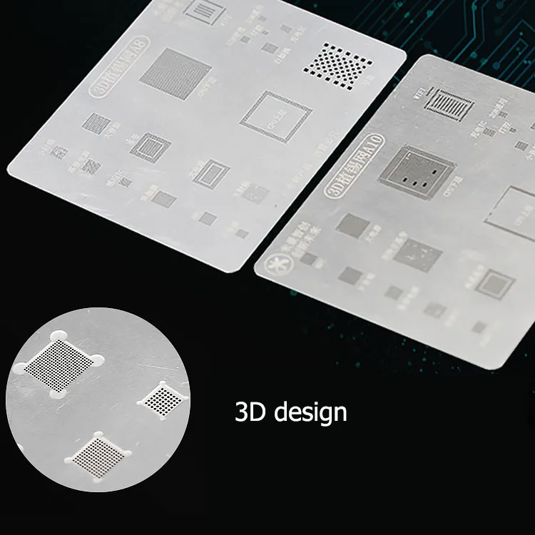 Трафарет для iPhone 6/6p/7/7p/8/8P 3D BGA Stencil A11 CPU RAM Baseband Power Wifi Аудио Зарядное устройство IC