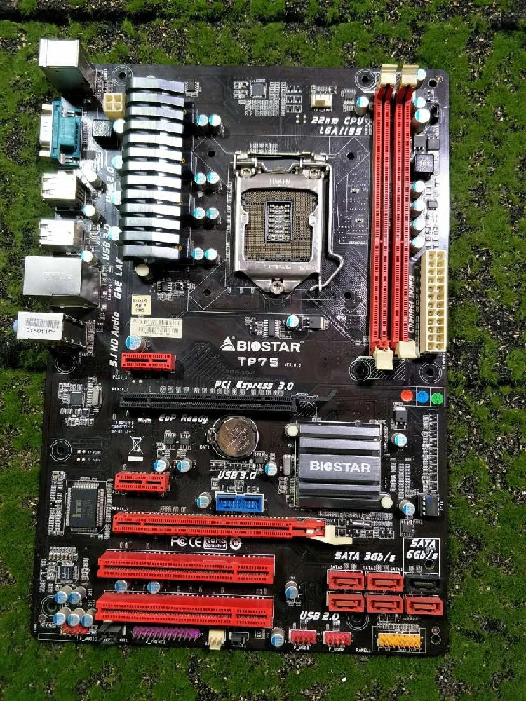 Для материнской платы BIOSTAR TP75 оригинальная б/у для настольного ПК B75 LGA 1155 i7 i5 i3 DDR3