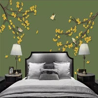 flower and bird new chinese background wall professional production mural wholesale wallpaper mural poster photo wall