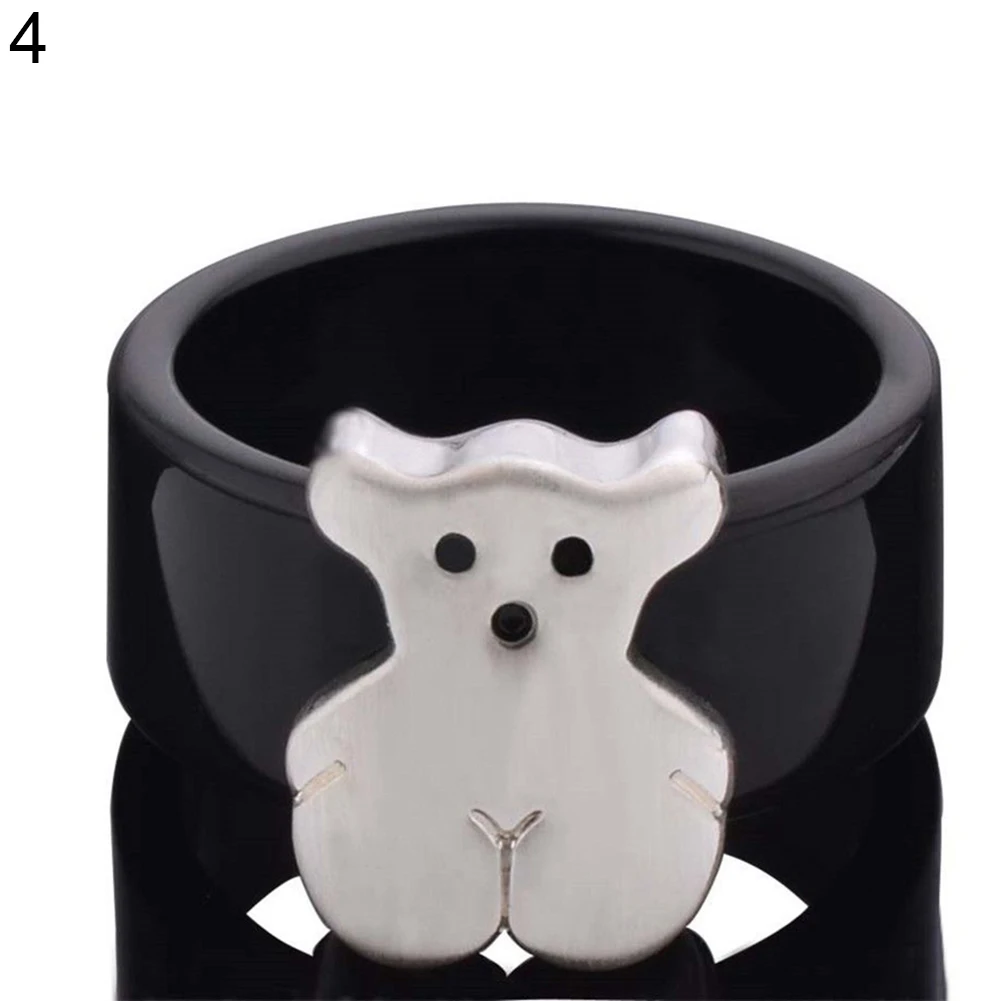 Punk Elephant Bear Leopard Butterfly Animal Decor Statement Ring Couple Jewelry | Украшения и аксессуары