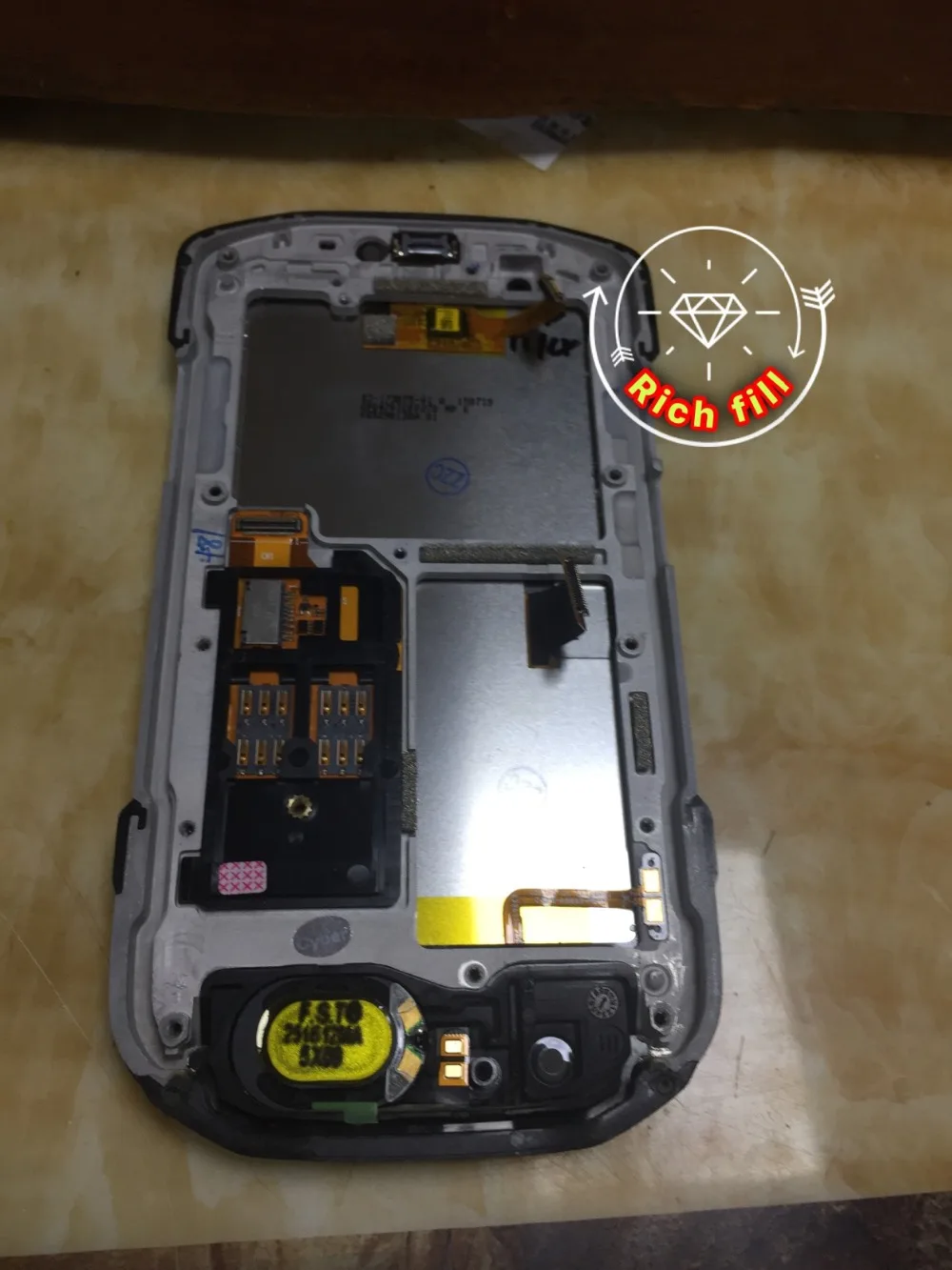 100% Оригинальный Полный ЖК модуль с сенсорным экраном (дигитайзер) для Symbol TC70