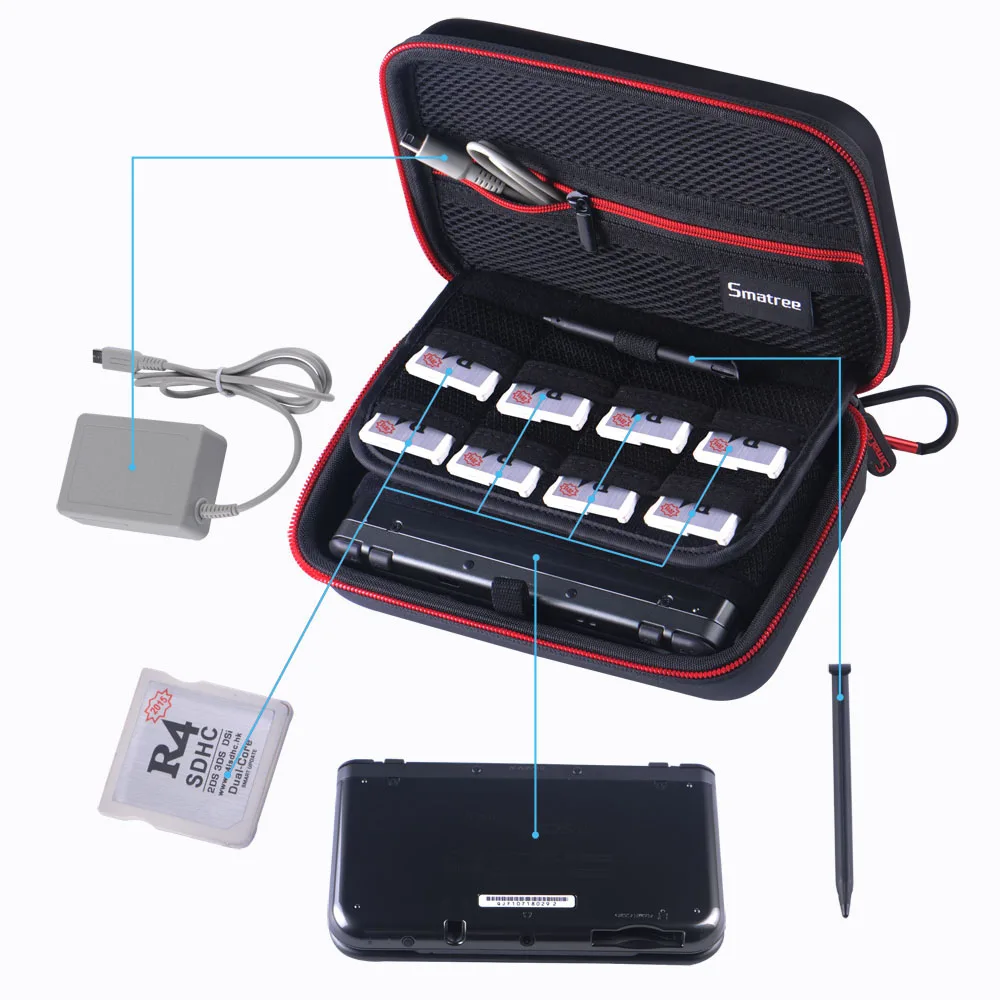 Сумка для хранения Smatree чехол переноски NEW Nintendo 3DS New 2DS XL Super NES Edition [не Switch]|carrying