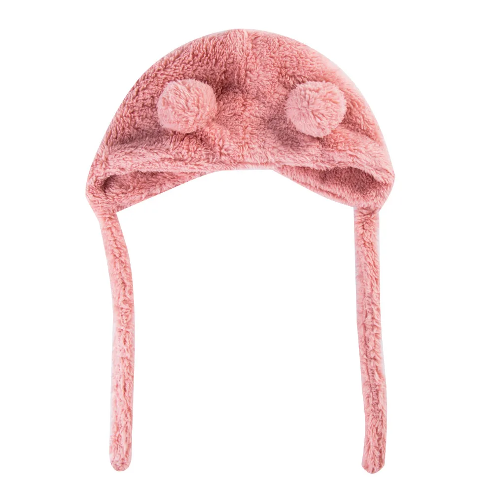Baby Girls Boys Winter Warm Hat Hot Sale Toddler Beanie Hats Lovely Bear Ear Plush Bebes Cap Fashion Caps 6-36M | Детская одежда и