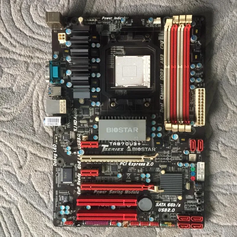Оригинальная материнская плата для AMD 870 Biostar TA870U3 + розетка AM3 DDR3 настольная |