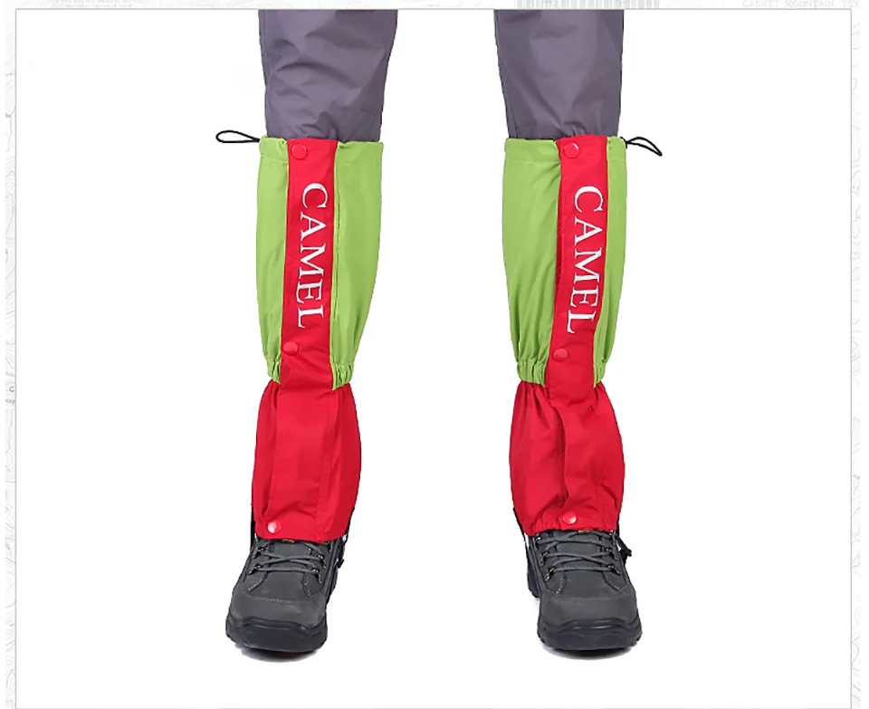 CAMEL Unisex Outdoor Hiking Gaiters Waterproof Windproof Ultralight Camping Climbing Cycling Snow Skiing Legging Shoes Covers