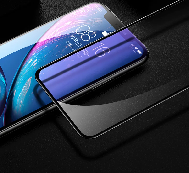 2 шт. Закаленное стекло-экран протектор для iPhone XS MAX XR X Закаленное стекло iPhone 7 8 Plus защитное стекло темпр стекло полное покрытие