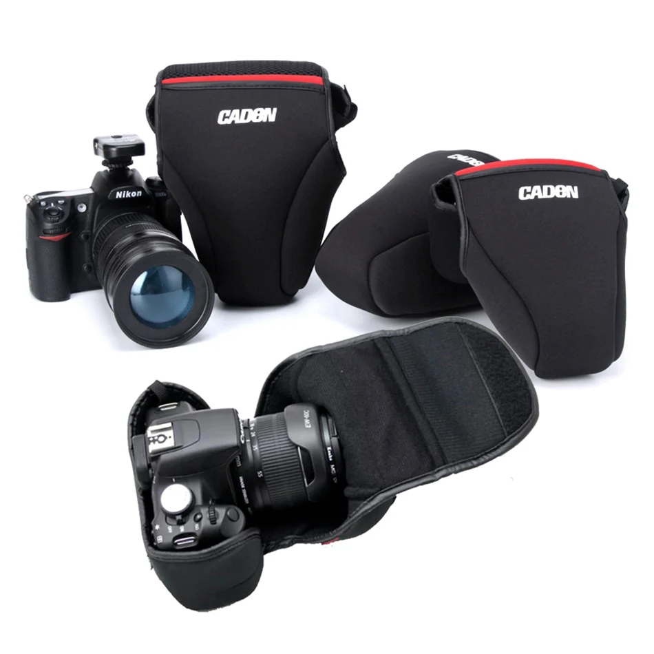 Размеры L Мягкий Камера внутренняя сумка для Canon EOS 5DII 5D3 7D2 7D 6D 5D Mark II 80D 77D 70D 60D 50D 30D 18