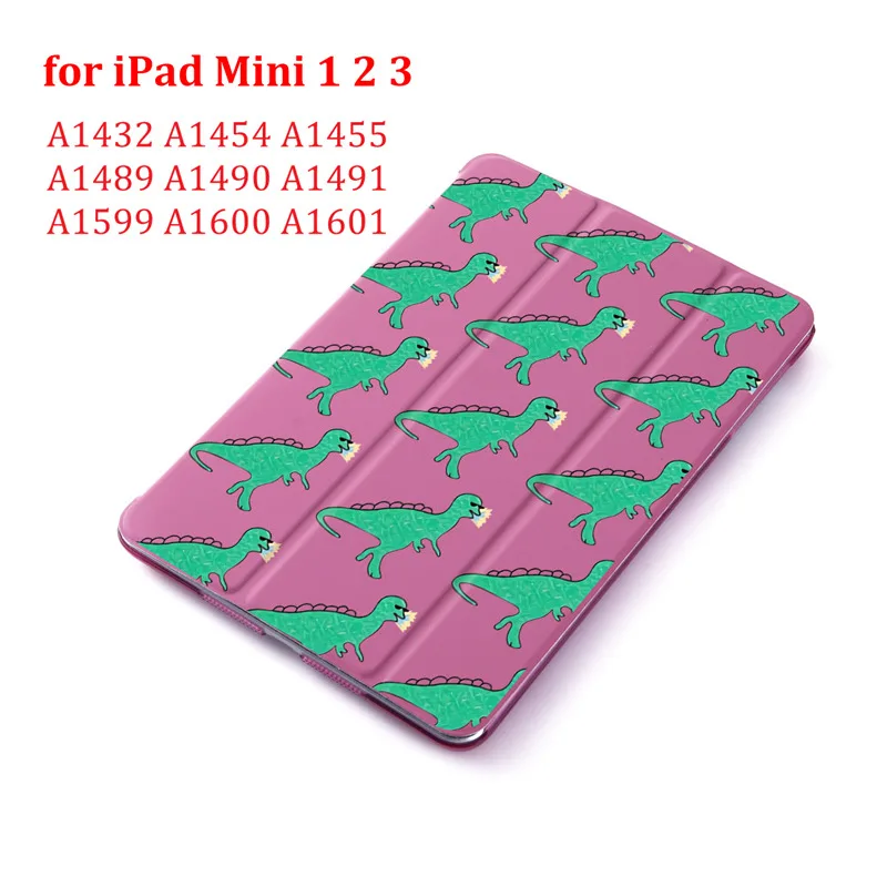 for ipad mini 1 2 3 Флип-чехол с динозавром из мультфильма для iPad Mini 5 4 3 2 1 чехол для планшета для iPad Mini 1 2 3 из искусственной кожи - Цвет: for ipad mini 1 2 3