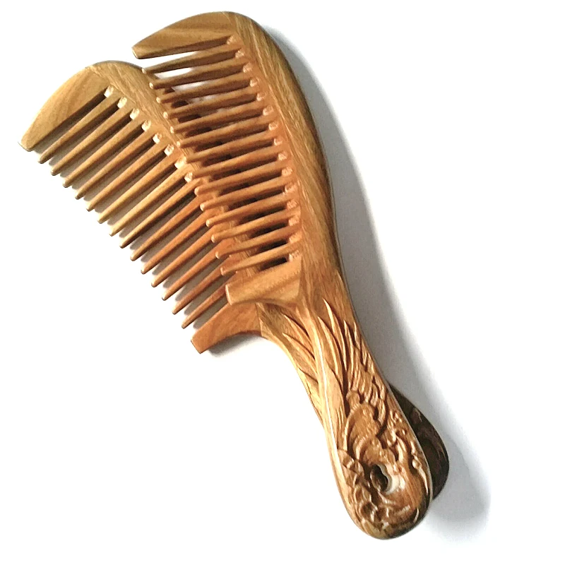 Гребень для бороды, из натурального сандалового дерева, без статического электричества от AliExpress WW