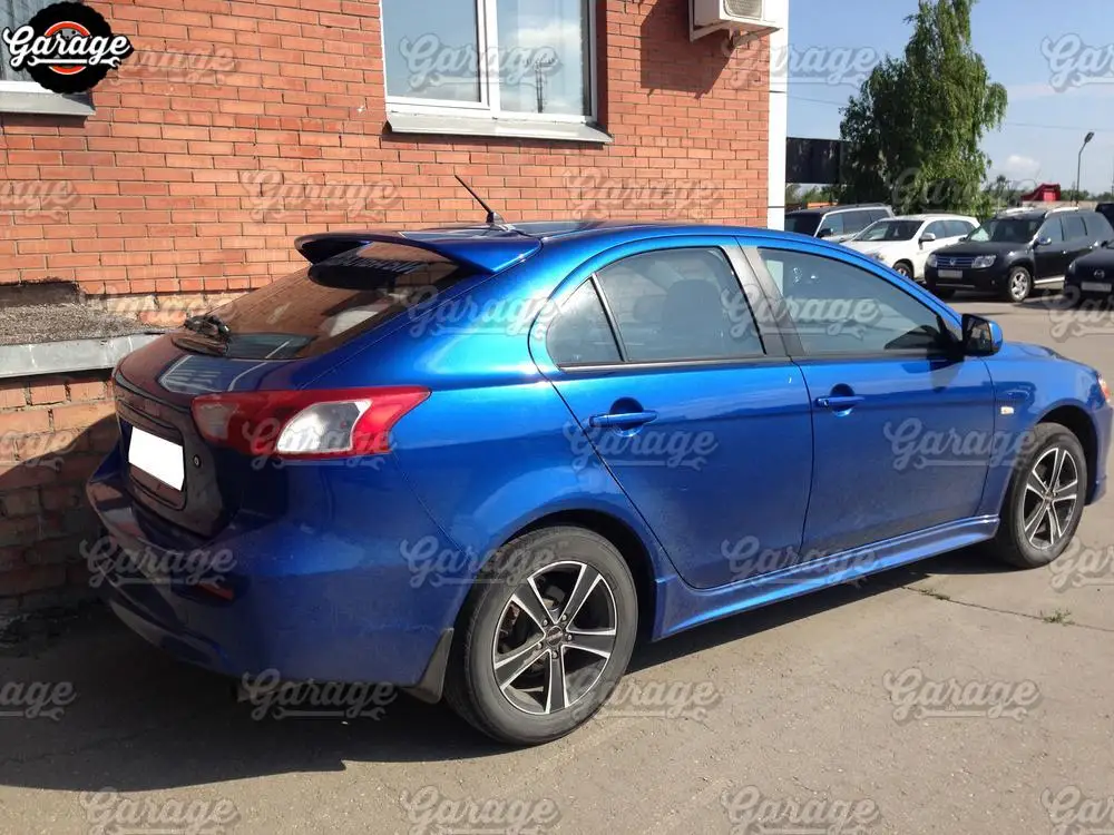 Спойлер на пятую дверь для Mitsubishi Lancer X Sportback 2008-ABS пластик, аксессуары для спортивного стайлинга, тюнинг автомобилей, аэродинамическое крыло