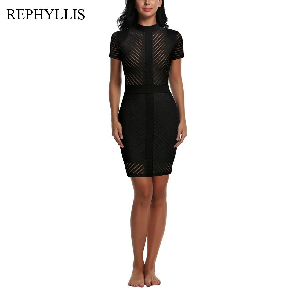 REPHYLLIS Женская винтажная Прозрачная Клубная одежда для ночного клуба Коктейльные