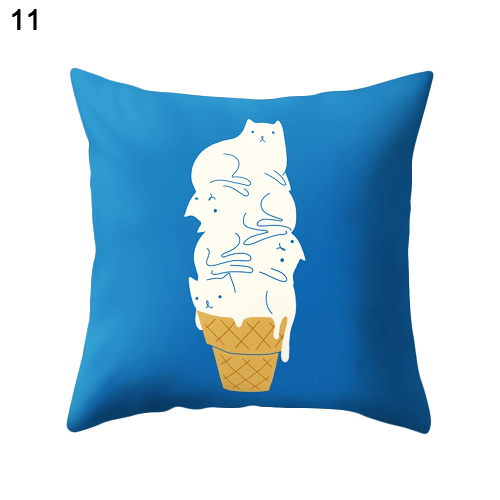 Милый мягкий чехол подушка с рисунком кота для дома и офиса|pillow case|throw pillow casespillow