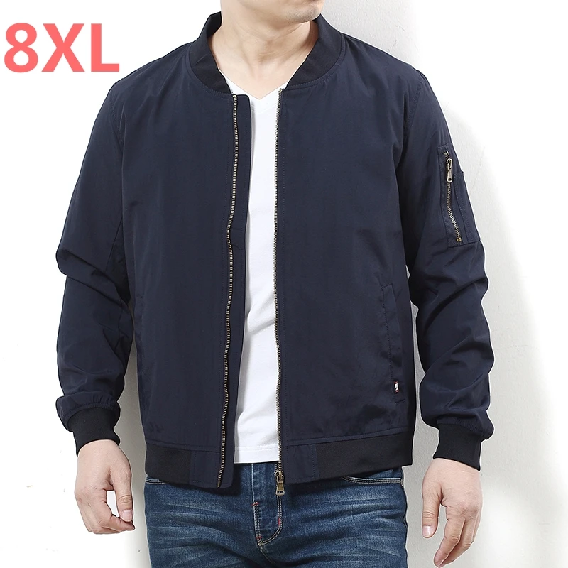 Размера плюс 10XL 9xl 8xl 6xl Новинка 2018 Мужская модная повседневная свободная куртка