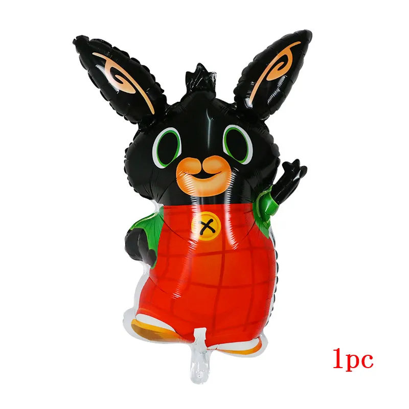 6 шт./лот, фольгированные шары Bing Bunny, воздушный шар с мультяшным Кроликом, размер 30 дюймов, для детей 1, 2, 3, 4, 5 лет, для дня рождения, аксессуары, игрушки - Цвет: Золотой