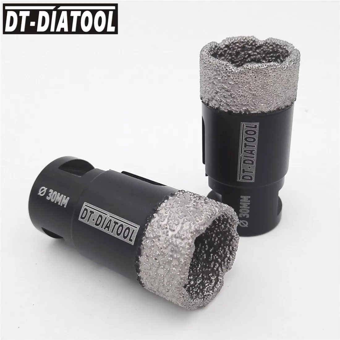 DT-DIATOOL 2 шт. 30 мм сверла сухие вакуумные пайки Алмазные сверла коронки для мрамора гранита плитка отверстие пилы с резьбой M14 от AliExpress RU&CIS NEW