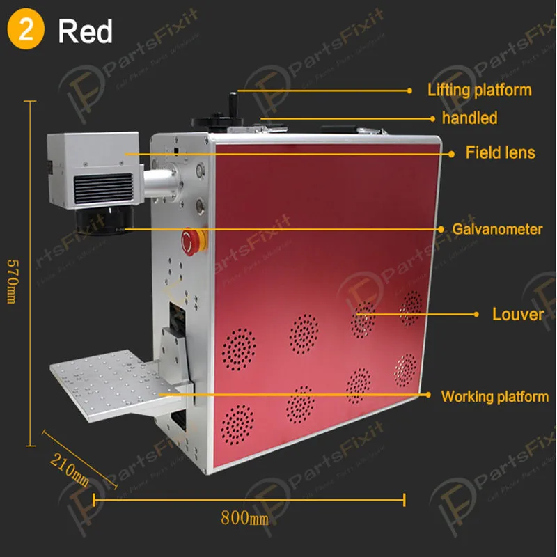 Машина для удаления лазерного стекла задней панели телефона волоконная лазерная