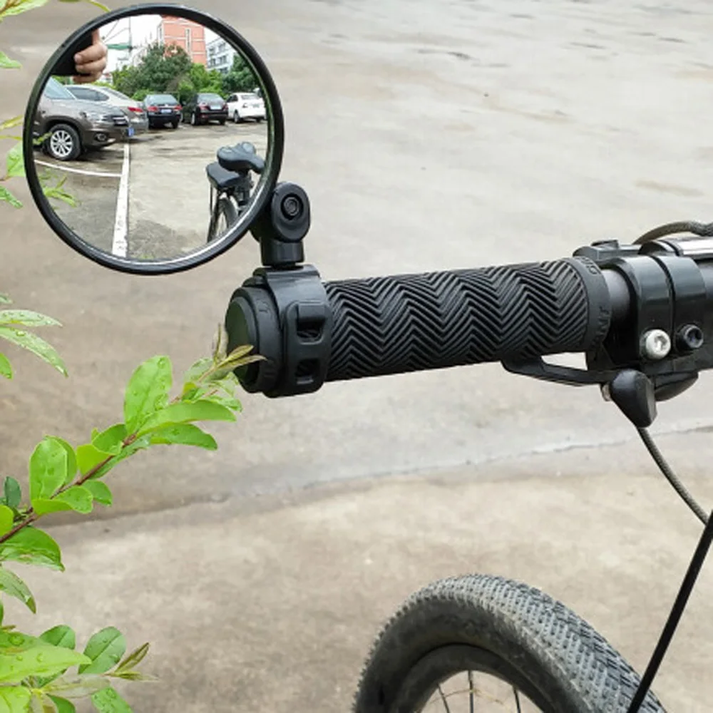 

1 PC Rotate Bicycle Cycling Bike Back View Handlebar Safety Rear view Mirror NEW