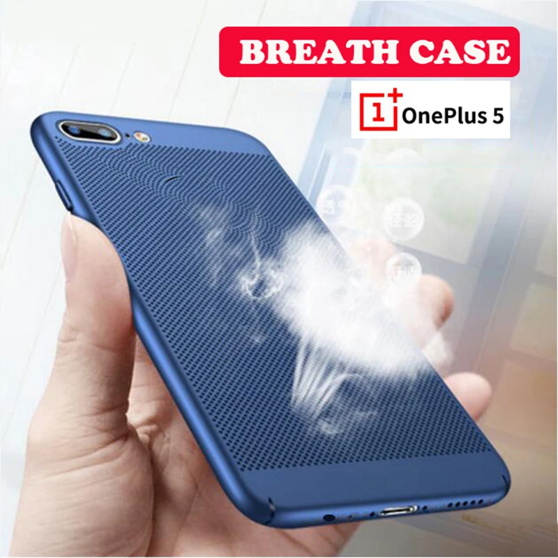 Теплоотвод Жесткий Чехол для Oneplus 6 T 5 матовая дышащая прозрачная накидка One Plus