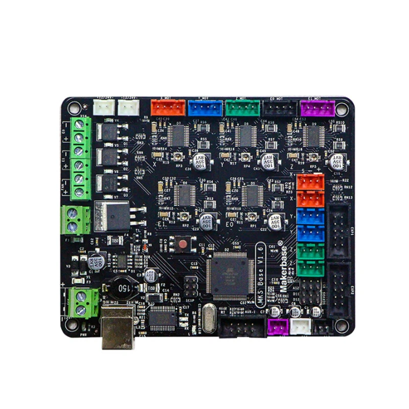 Материнская плата ShenzhenMaker MKS Base V1.6 с радиатором и совместимым USB контроллером Mega2560