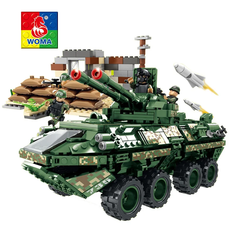 WOMA Военная образование строительные блоки игрушки детские подарки Военные