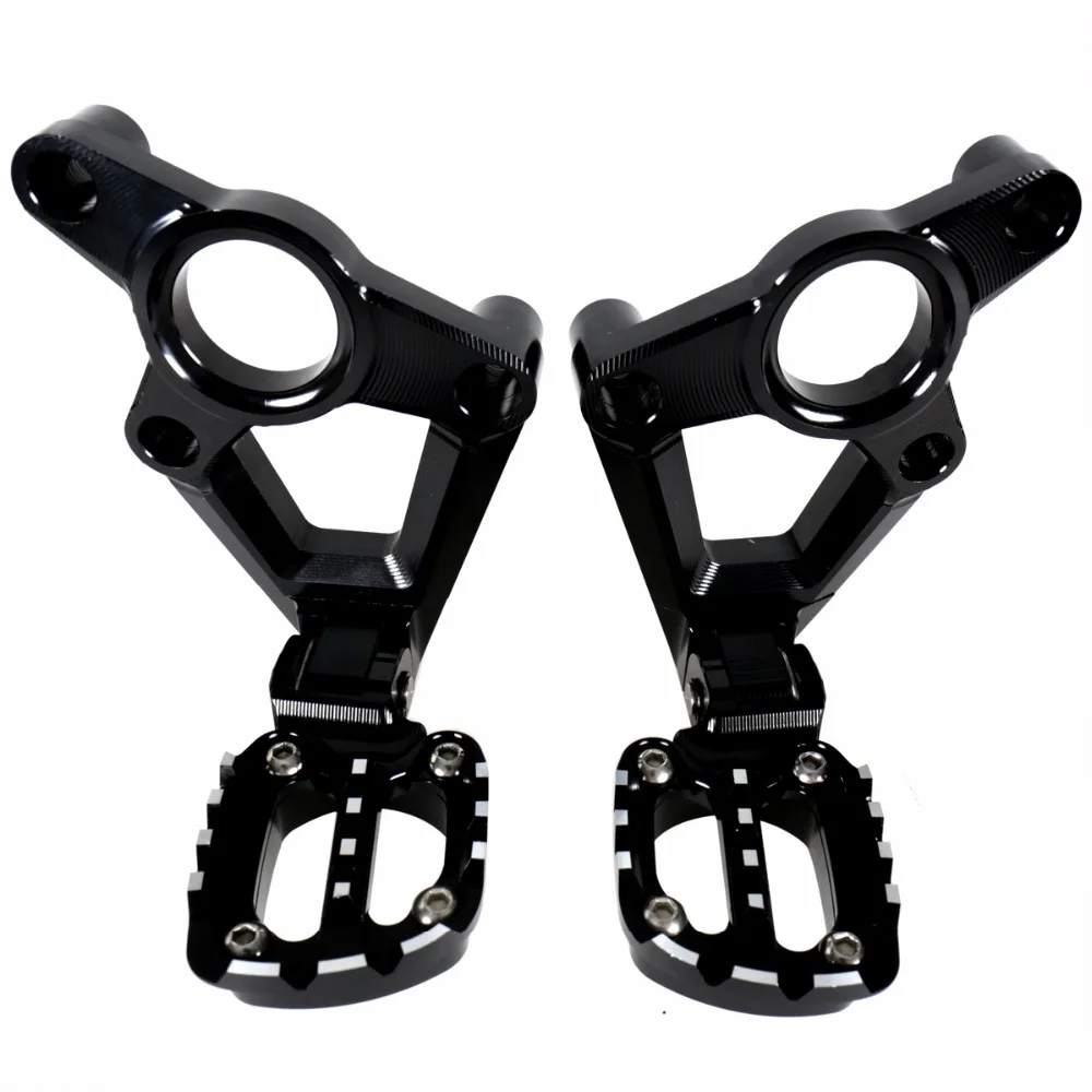 

Black Billet Aluminum Folding Rear Passenger Bracket With Foot Pegs For 2017-2018 Honda X-ADV X ADV 750