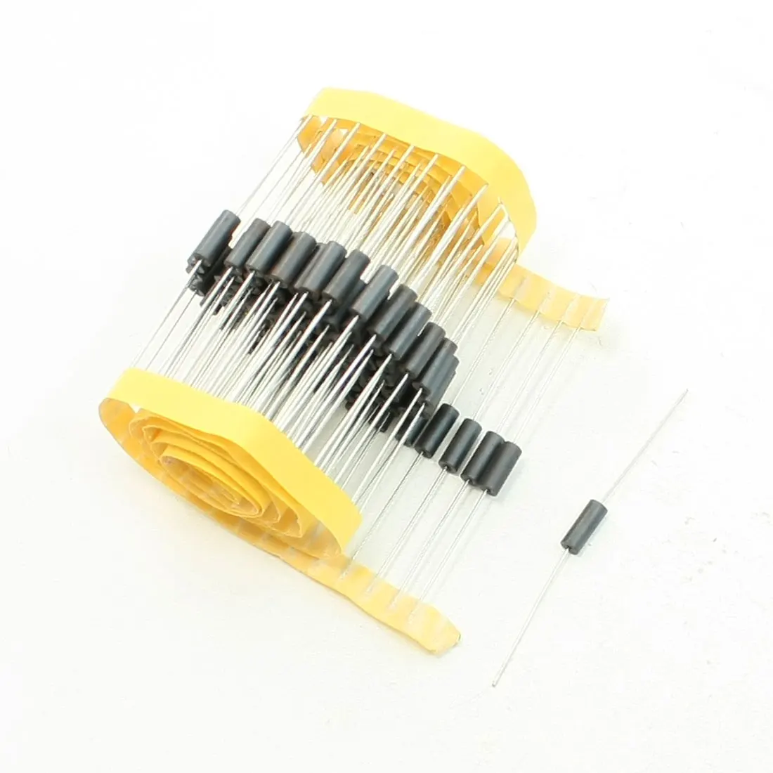 

UXCELL 100 Pcs Axial Lead Cylinder Body Ferrite Beads Leads Black